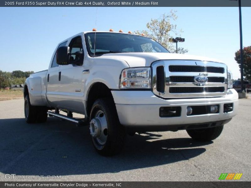 Oxford White / Medium Flint 2005 Ford F350 Super Duty FX4 Crew Cab 4x4 Dually