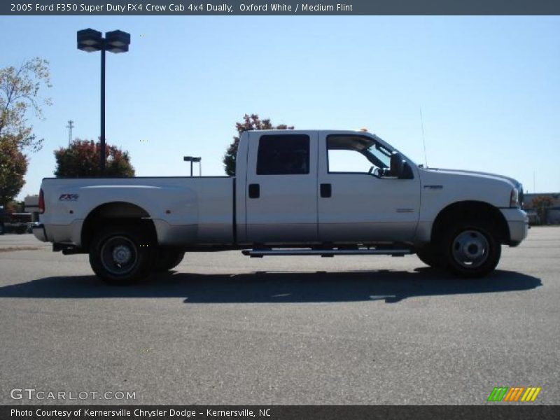 Oxford White / Medium Flint 2005 Ford F350 Super Duty FX4 Crew Cab 4x4 Dually