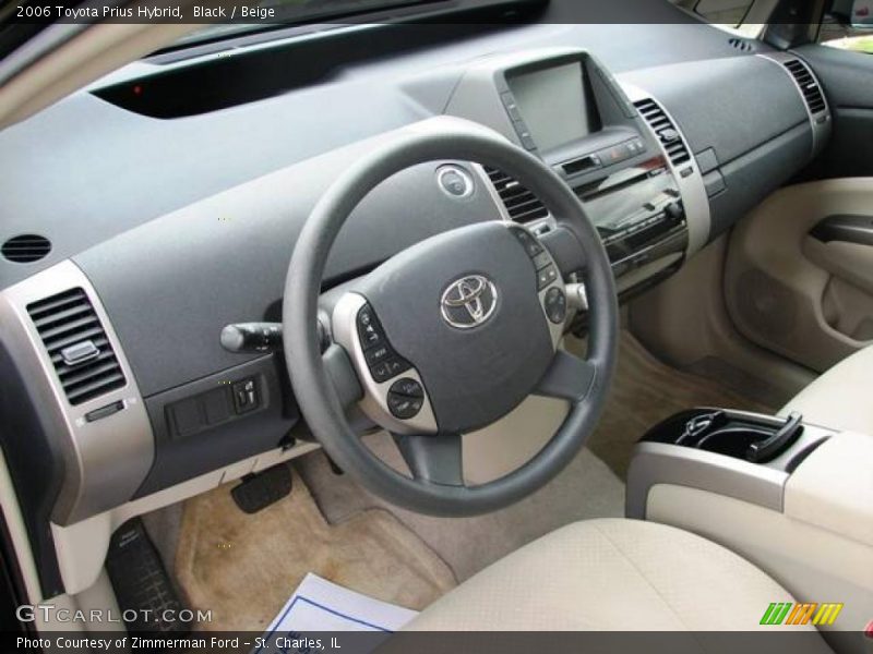 Black / Beige 2006 Toyota Prius Hybrid