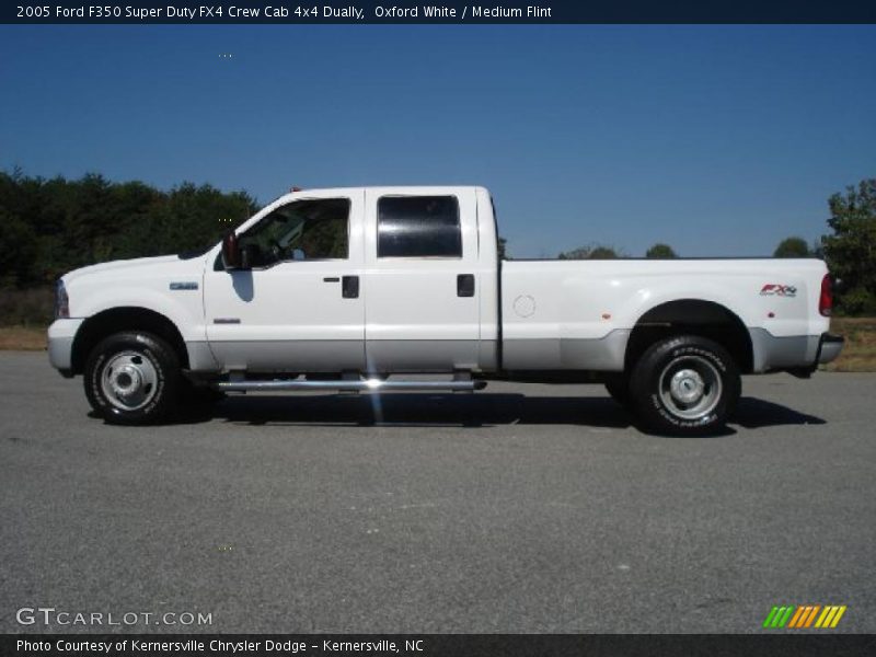 Oxford White / Medium Flint 2005 Ford F350 Super Duty FX4 Crew Cab 4x4 Dually