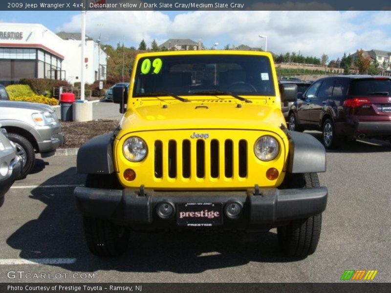 Detonator Yellow / Dark Slate Gray/Medium Slate Gray 2009 Jeep Wrangler X 4x4