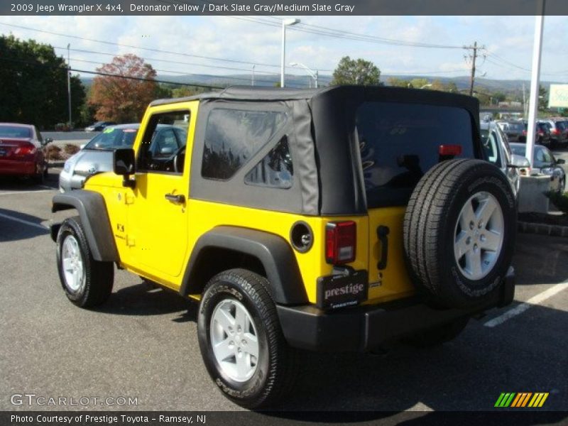Detonator Yellow / Dark Slate Gray/Medium Slate Gray 2009 Jeep Wrangler X 4x4