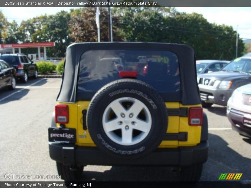 Detonator Yellow / Dark Slate Gray/Medium Slate Gray 2009 Jeep Wrangler X 4x4