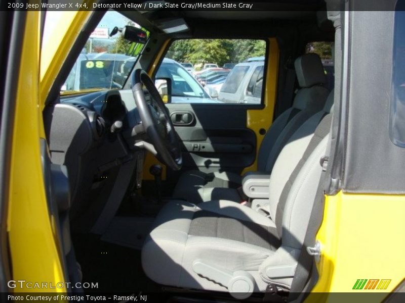 Detonator Yellow / Dark Slate Gray/Medium Slate Gray 2009 Jeep Wrangler X 4x4