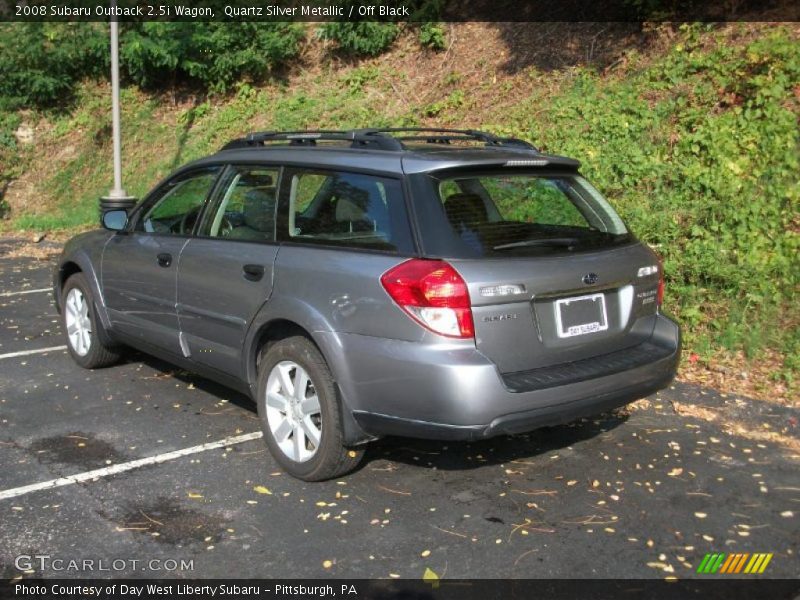 Quartz Silver Metallic / Off Black 2008 Subaru Outback 2.5i Wagon