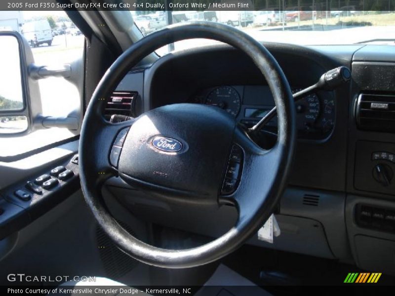 Oxford White / Medium Flint 2005 Ford F350 Super Duty FX4 Crew Cab 4x4 Dually