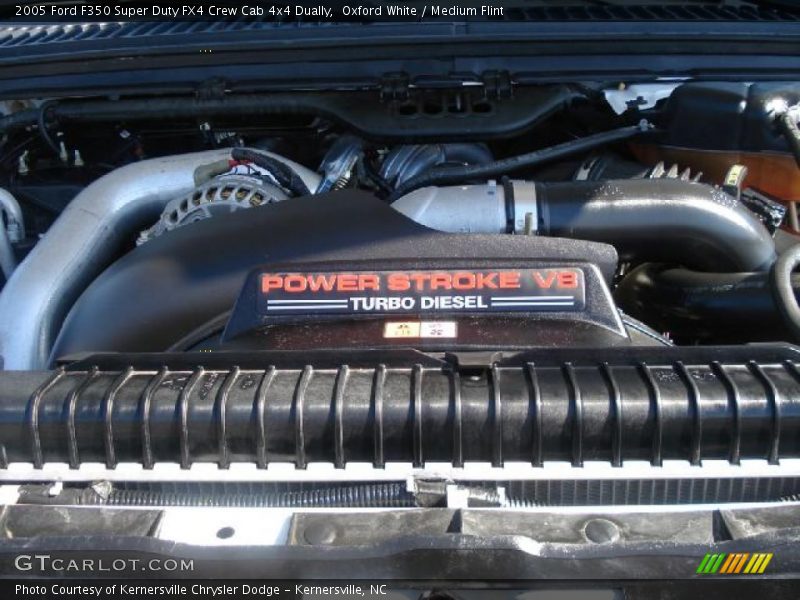 Oxford White / Medium Flint 2005 Ford F350 Super Duty FX4 Crew Cab 4x4 Dually
