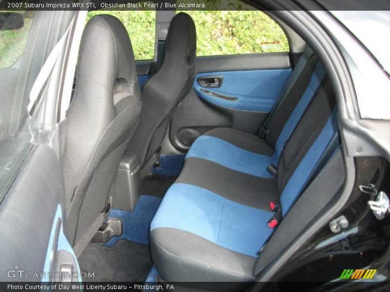  2007 Impreza WRX STi Blue Alcantara Interior