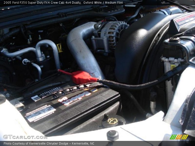 Oxford White / Medium Flint 2005 Ford F350 Super Duty FX4 Crew Cab 4x4 Dually