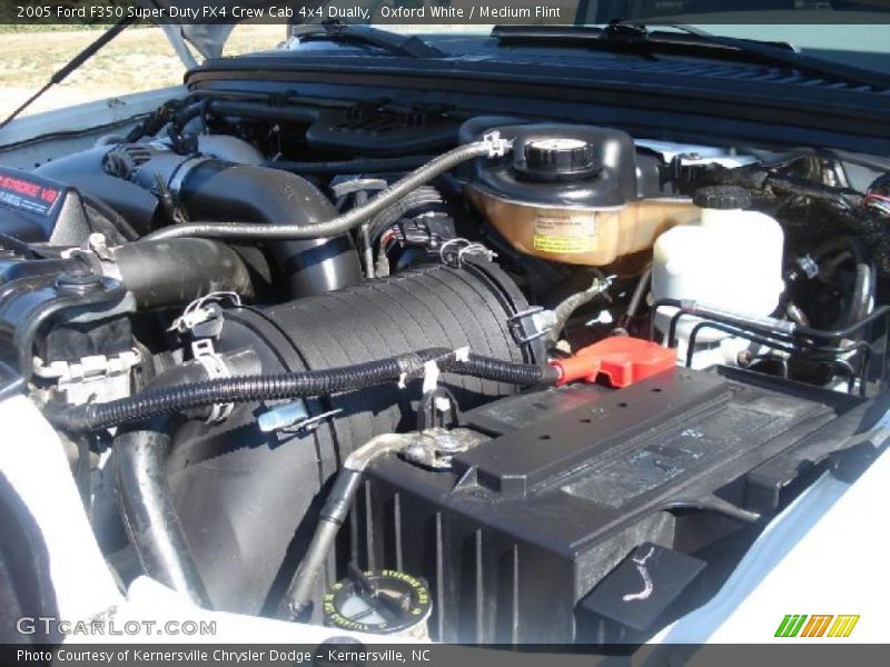 Oxford White / Medium Flint 2005 Ford F350 Super Duty FX4 Crew Cab 4x4 Dually