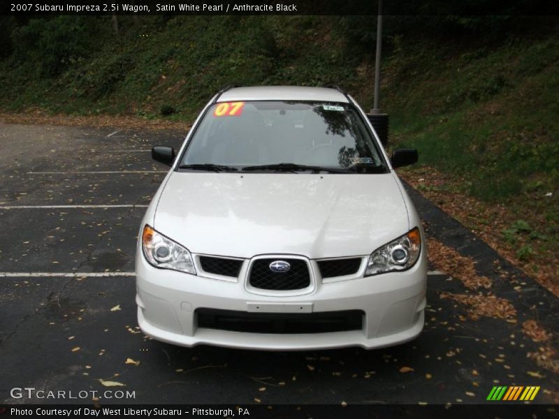 Satin White Pearl / Anthracite Black 2007 Subaru Impreza 2.5i Wagon