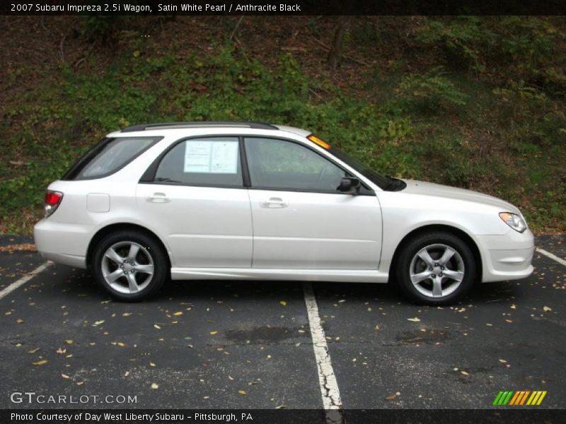 Satin White Pearl / Anthracite Black 2007 Subaru Impreza 2.5i Wagon