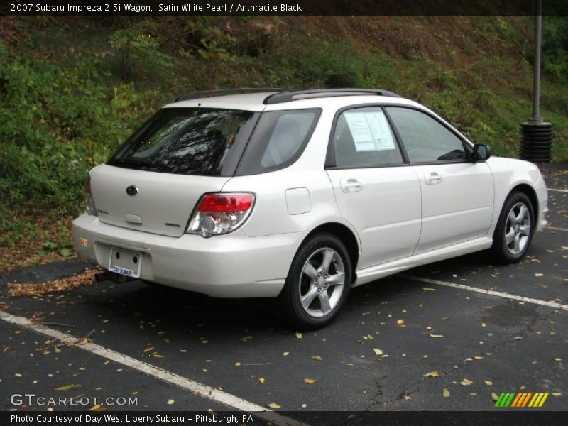 Satin White Pearl / Anthracite Black 2007 Subaru Impreza 2.5i Wagon