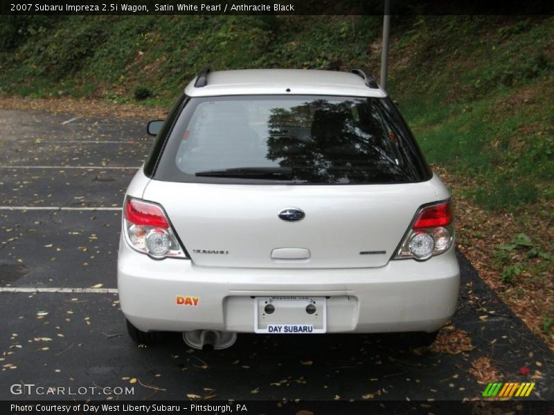 Satin White Pearl / Anthracite Black 2007 Subaru Impreza 2.5i Wagon