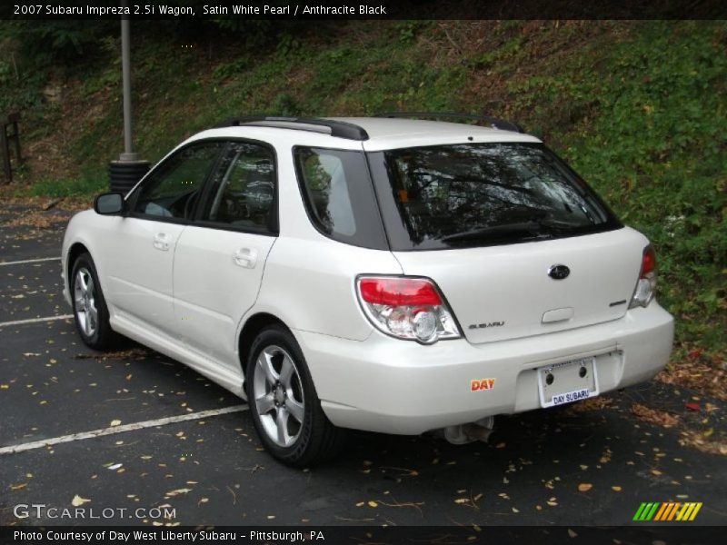 Satin White Pearl / Anthracite Black 2007 Subaru Impreza 2.5i Wagon