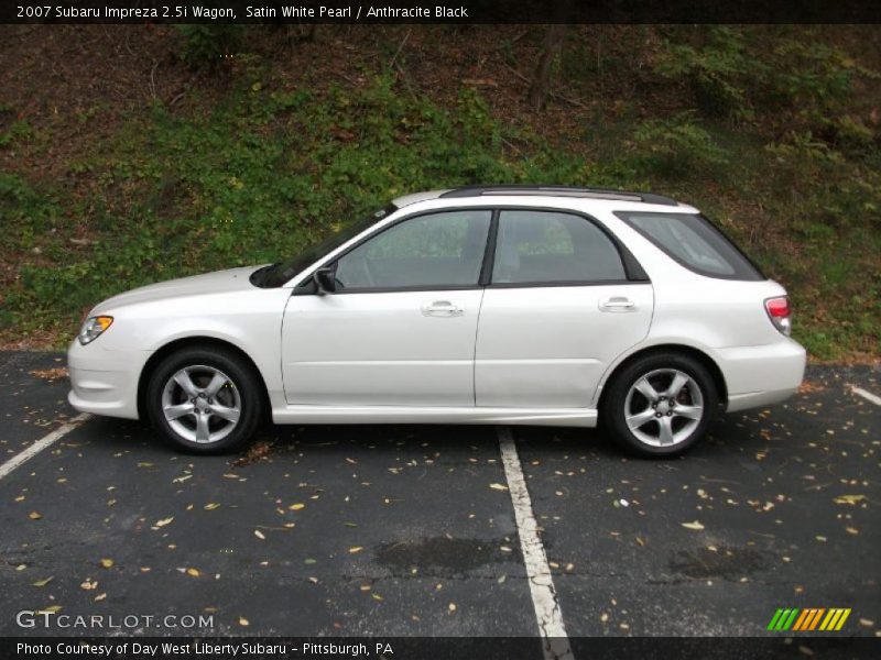 Satin White Pearl / Anthracite Black 2007 Subaru Impreza 2.5i Wagon