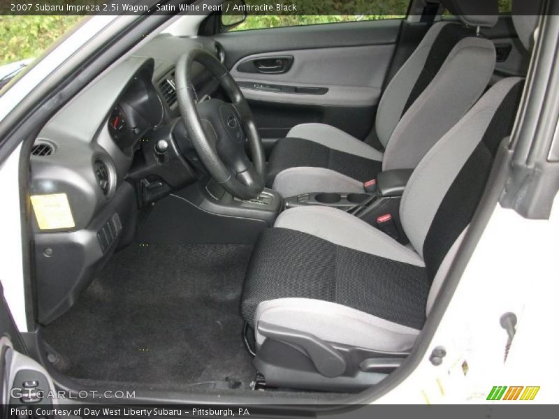 2007 Impreza 2.5i Wagon Anthracite Black Interior