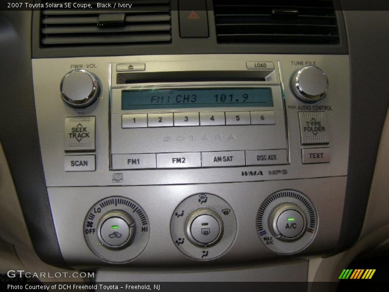 Black / Ivory 2007 Toyota Solara SE Coupe