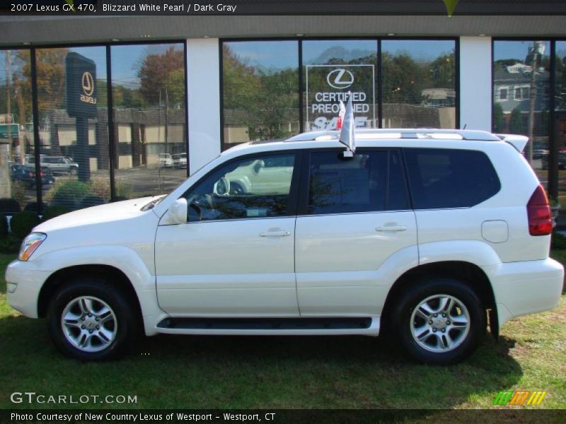 Blizzard White Pearl / Dark Gray 2007 Lexus GX 470