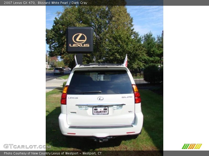Blizzard White Pearl / Dark Gray 2007 Lexus GX 470