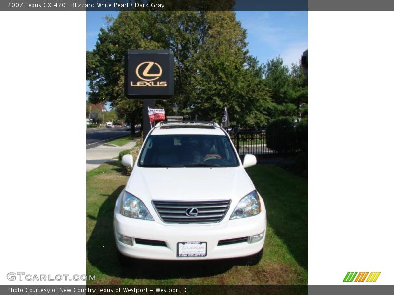 Blizzard White Pearl / Dark Gray 2007 Lexus GX 470