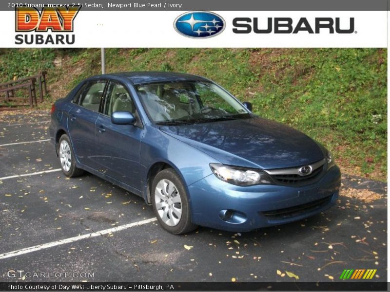 Newport Blue Pearl / Ivory 2010 Subaru Impreza 2.5i Sedan