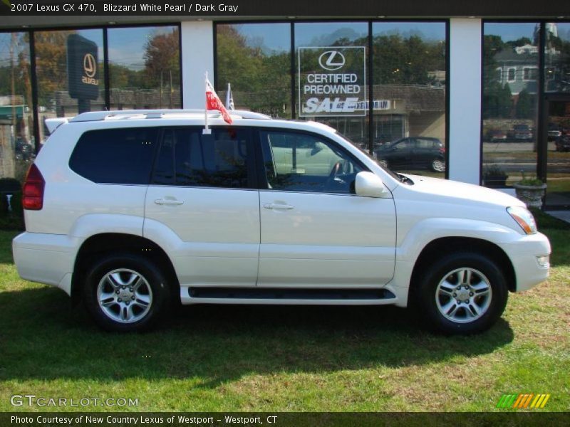 Blizzard White Pearl / Dark Gray 2007 Lexus GX 470