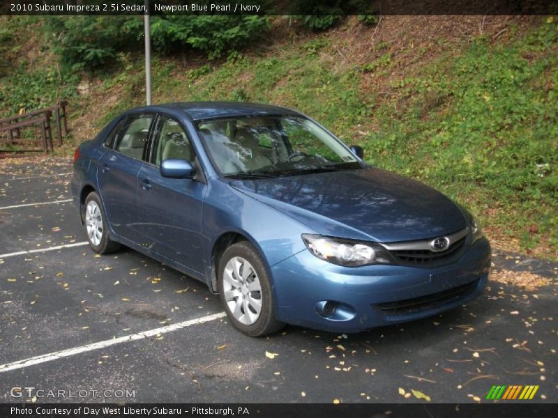 Newport Blue Pearl / Ivory 2010 Subaru Impreza 2.5i Sedan