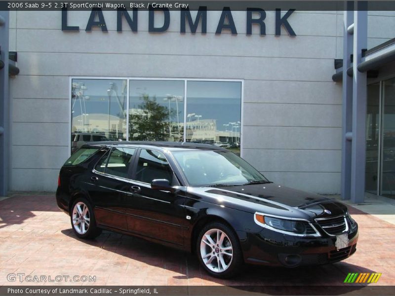 Black / Granite Gray 2006 Saab 9-5 2.3T SportCombi Wagon