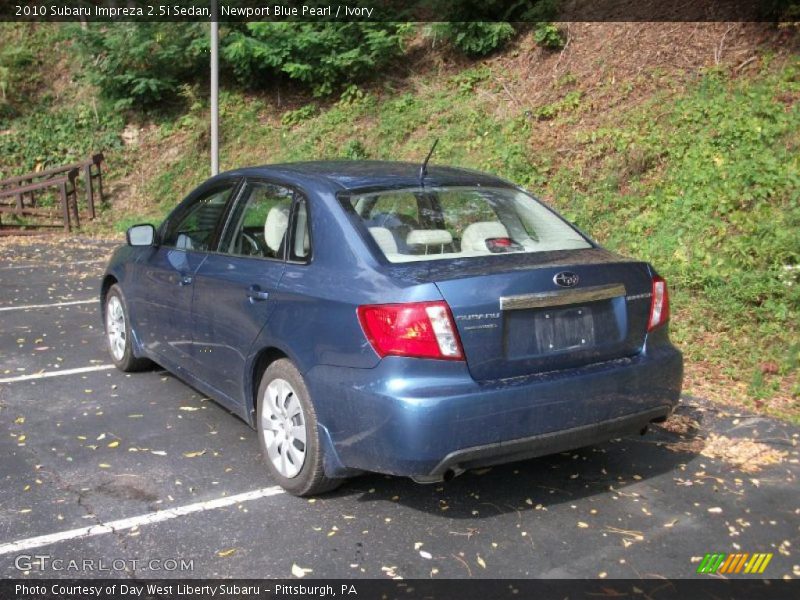 Newport Blue Pearl / Ivory 2010 Subaru Impreza 2.5i Sedan