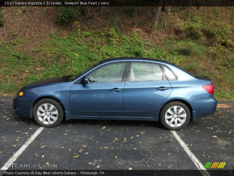 Newport Blue Pearl / Ivory 2010 Subaru Impreza 2.5i Sedan