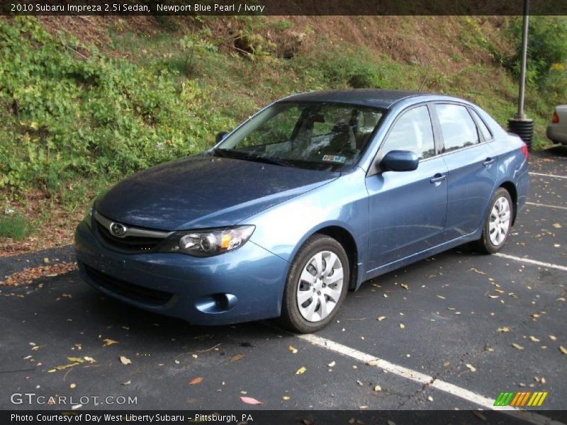 Newport Blue Pearl / Ivory 2010 Subaru Impreza 2.5i Sedan