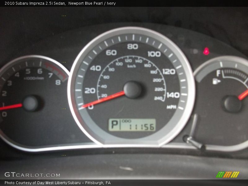 Newport Blue Pearl / Ivory 2010 Subaru Impreza 2.5i Sedan