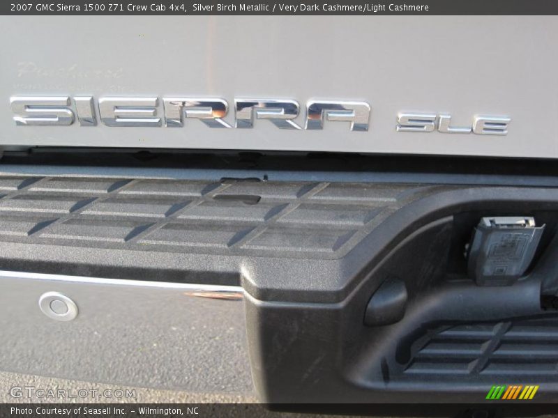 Silver Birch Metallic / Very Dark Cashmere/Light Cashmere 2007 GMC Sierra 1500 Z71 Crew Cab 4x4