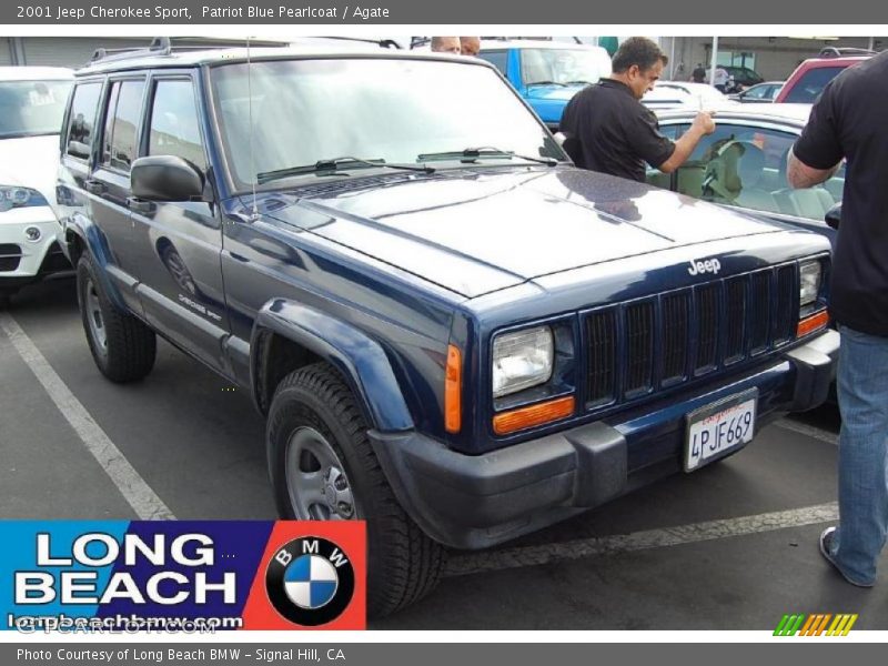 Patriot Blue Pearlcoat / Agate 2001 Jeep Cherokee Sport
