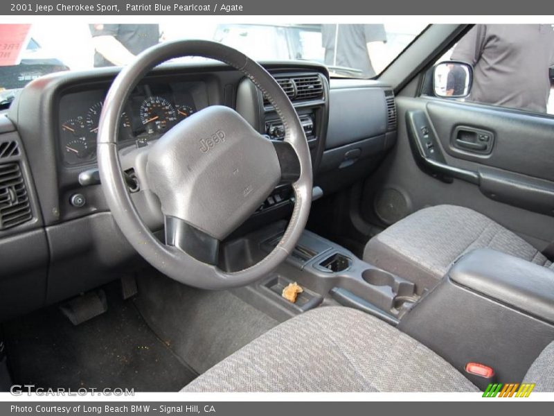 Patriot Blue Pearlcoat / Agate 2001 Jeep Cherokee Sport