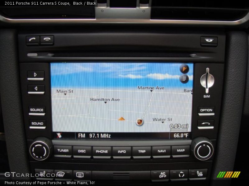 Navigation of 2011 911 Carrera S Coupe