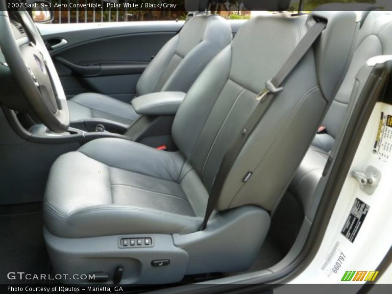  2007 9-3 Aero Convertible Black/Gray Interior