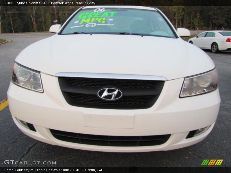 Powder White Pearl / Gray 2006 Hyundai Sonata GLS