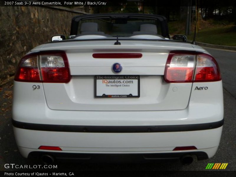 Polar White / Black/Gray 2007 Saab 9-3 Aero Convertible