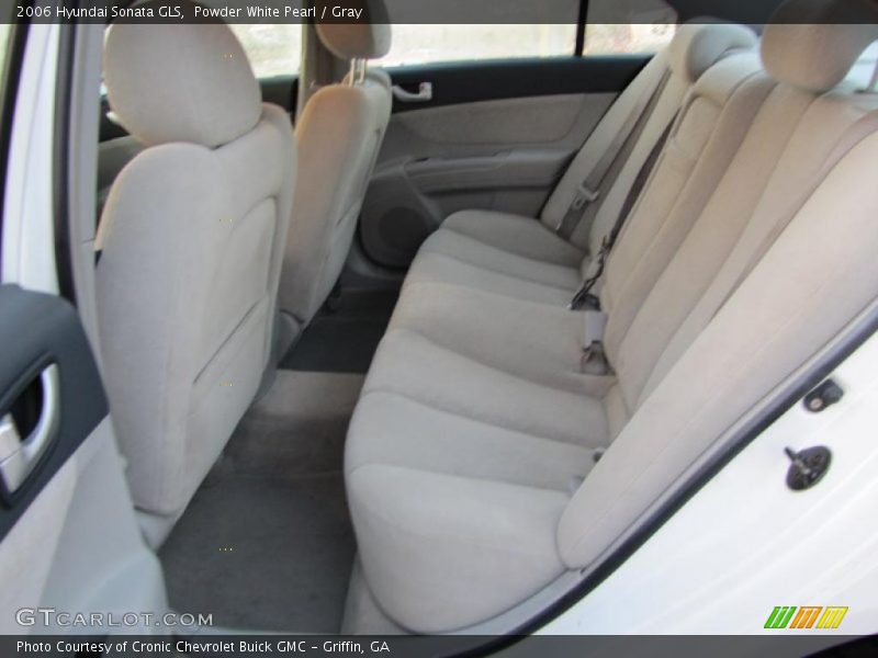 Powder White Pearl / Gray 2006 Hyundai Sonata GLS