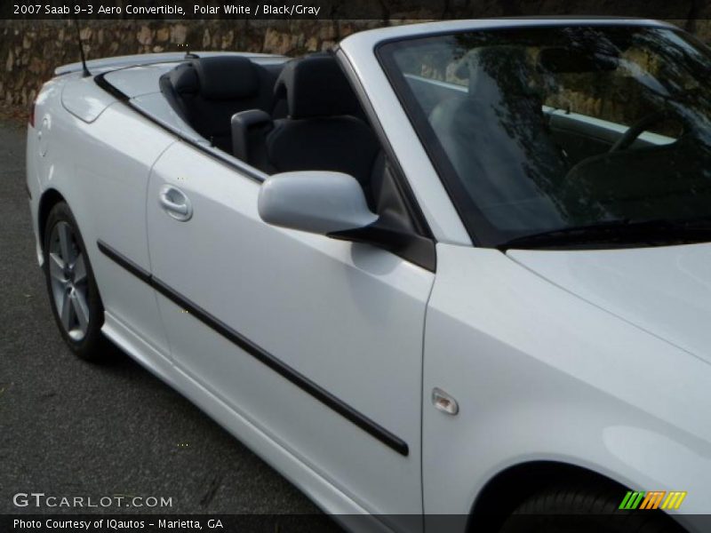 Polar White / Black/Gray 2007 Saab 9-3 Aero Convertible