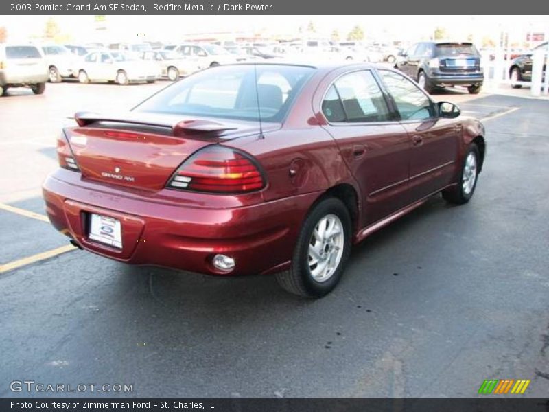 Redfire Metallic / Dark Pewter 2003 Pontiac Grand Am SE Sedan