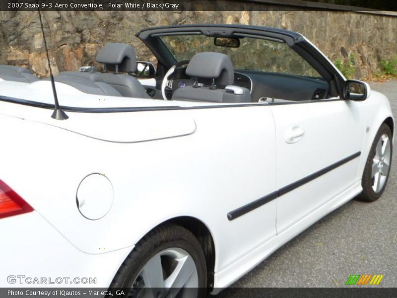 Polar White / Black/Gray 2007 Saab 9-3 Aero Convertible