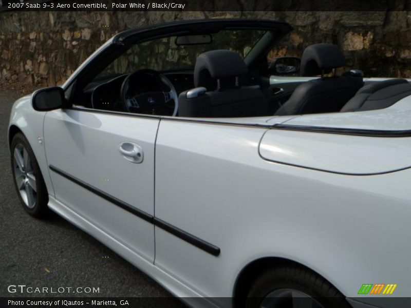 Polar White / Black/Gray 2007 Saab 9-3 Aero Convertible