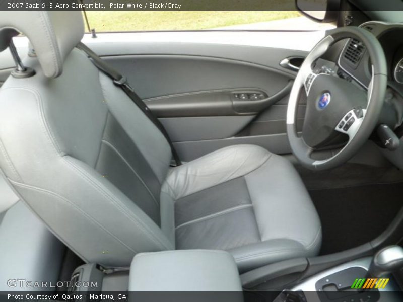  2007 9-3 Aero Convertible Black/Gray Interior