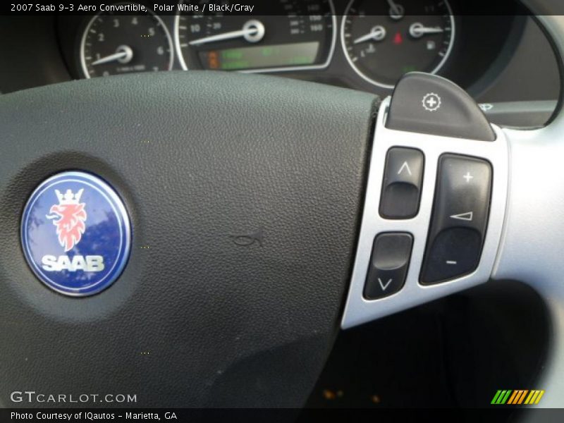 Polar White / Black/Gray 2007 Saab 9-3 Aero Convertible