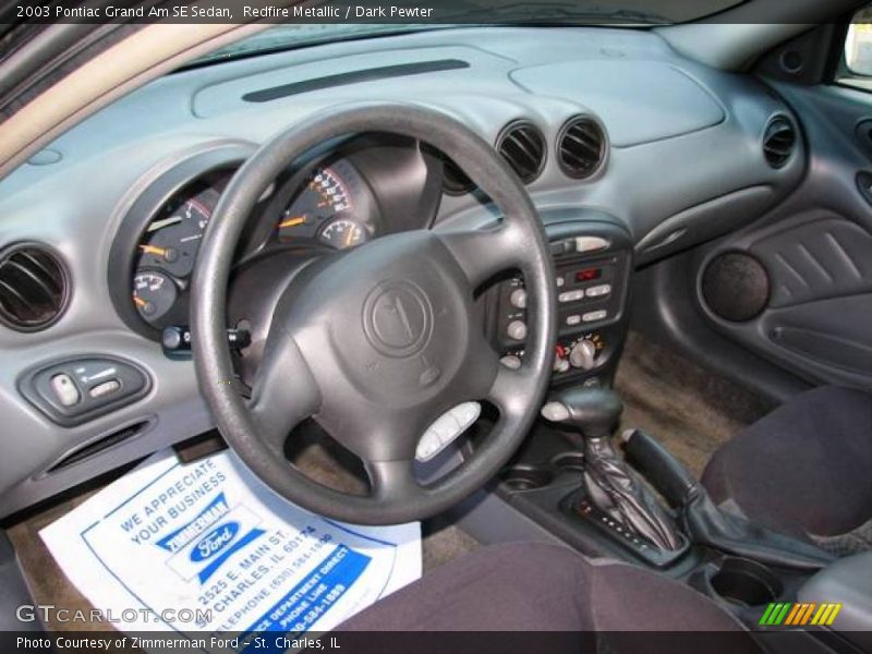 Redfire Metallic / Dark Pewter 2003 Pontiac Grand Am SE Sedan