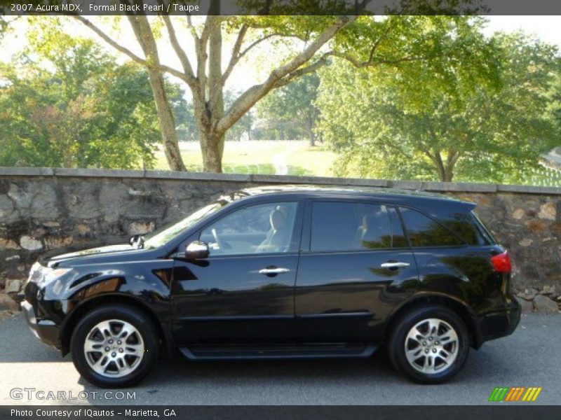 Formal Black Pearl / Taupe 2007 Acura MDX