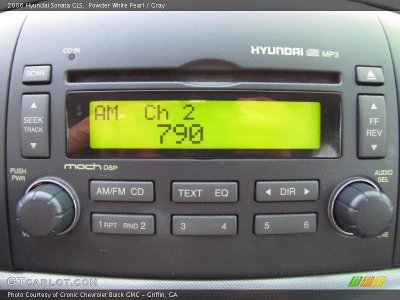 Powder White Pearl / Gray 2006 Hyundai Sonata GLS